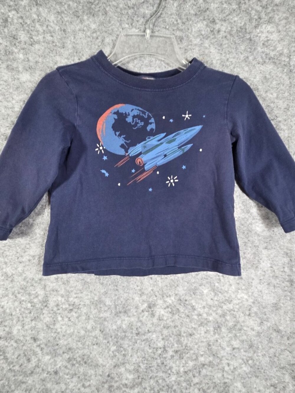 Hanna Andersson Kid's Long Sleeve Pullover Top Blue Size 3 Youth